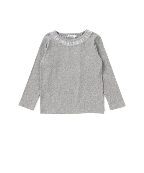 フリル襟テレコ長袖Tシャツ(80~130cm)