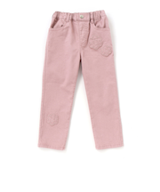 【店舗限定】花パッチワークカラーデニムロングパンツ(95~150cm)