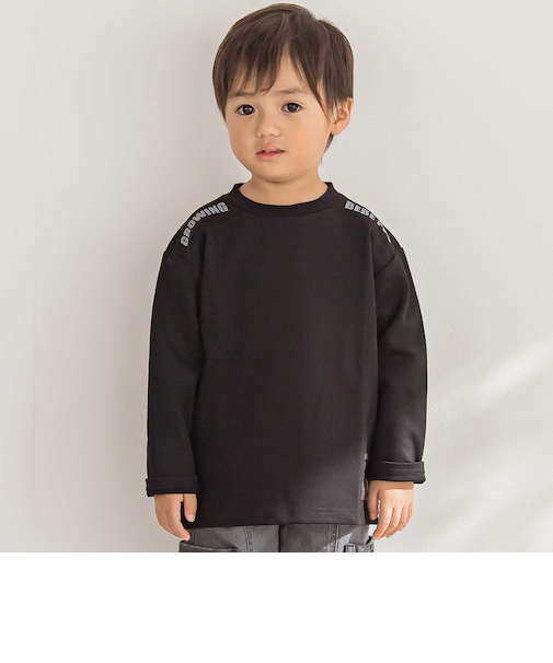 【店舗限定】ショルダーロゴ刺しゅうポンチ長袖トレーナー(95~150cm)