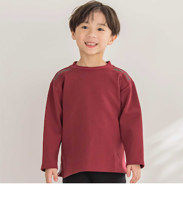 【店舗限定】ショルダーロゴ刺しゅうポンチ長袖トレーナー(95~150cm)