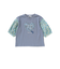 【お揃い】花柄バルーン5分袖スムースTシャツ(80~130cm)