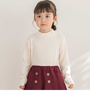 【店舗限定】プチハイネックリブトップス(95~160cm)