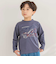【店舗限定】飛行機発泡プリント天竺長袖Tシャツ(95~150cm)