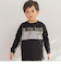 【店舗限定】フロッキープリント切り替え天竺長袖Tシャツ(95~150cm)