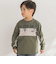 【店舗限定】フロッキープリント切り替え天竺長袖Tシャツ(95~150cm)