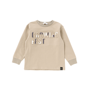 【店舗限定】インレイエンボスプリント長袖Tシャツ(95~150cm)