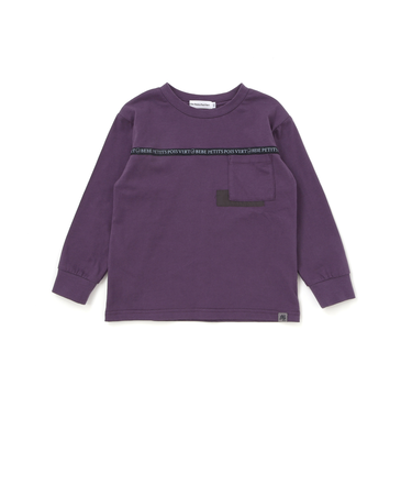 【店舗限定】ロゴテープライン天竺長袖Tシャツ(95~160cm)