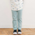 【スララク/防汚加工/オーガニックコットン】前後フリーで時短！パパパッと穿ける9分丈前向きパンツ(80~120cm)