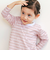 【スララク/防汚加工/オーガニックコットン】ときめき女の子長袖Tシャツ(80~130cm)