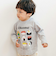 【スララク/防汚加工/オーガニックコットン】わくわく男の子長袖Tシャツ(80~130cm)
