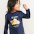 【スララク/防汚加工/オーガニックコットン】わくわく男の子長袖Tシャツ(80~130cm)
