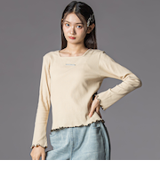 メロウリブテレコ長袖Tシャツ(130~160cm)