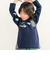はたらくくるま恐竜ロケットプリントポケット付き長袖Tシャツ(80~130cm)