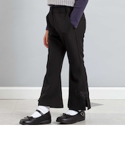 リボンスリットダブルクロスロングパンツ(90~160cm)