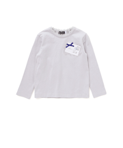 レターモチーフ天竺長袖Tシャツ(100~160cm)