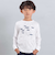 【抗菌・防臭】MAP＆FLAG袖リブ天竺長袖Tシャツ(90~150cm)