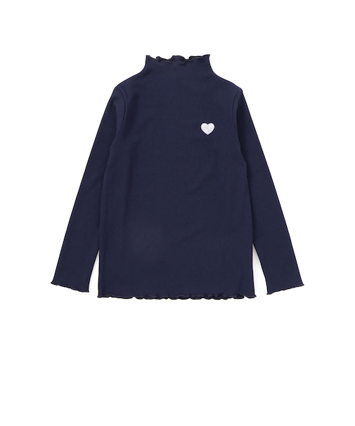 テレコハートワッペン刺しゅうTシャツ(100~140cm)