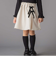 ラップスカート風リボンキュロットパンツ(100~150cm)