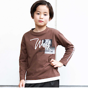 レイヤード風コードTシャツ(100~160cm)