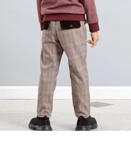 セントクリストファー グレンチェックロングパンツ STC-BDW6456-CN セントクリストファー グレンチェックロングパンツ STC-BDW6456