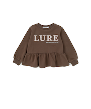 【店舗限定】ツイードパッチワーク刺しゅうペプラムトレーナー(95~160cm)