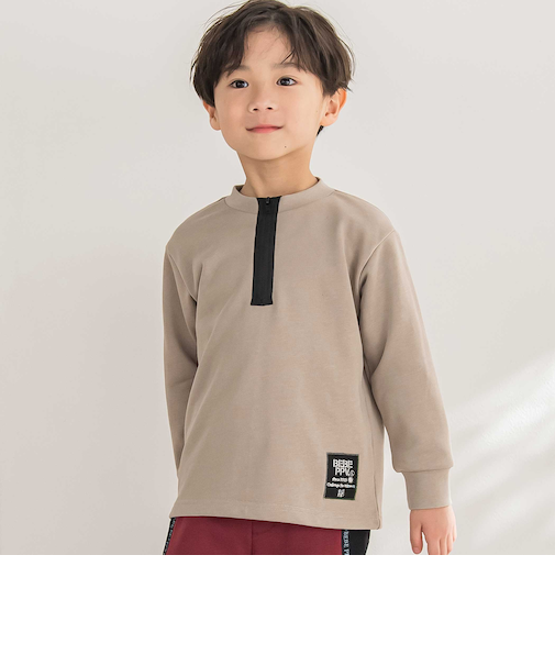 【店舗限定】ハーフジッププルオーバー(95~150cm)