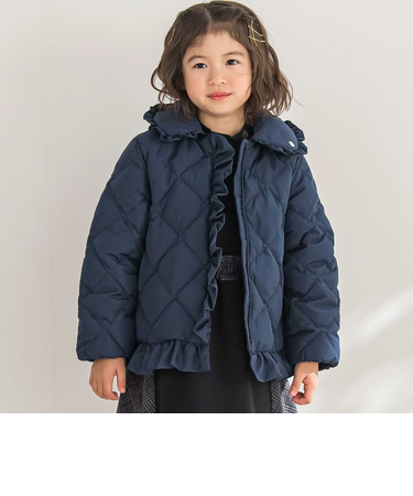 【店舗限定】タフタフリルキルトダウンジャケット(95~160cm)