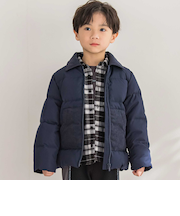 【店舗限定】タフタコールテン切り替えダウンジャケット(95~150cm)