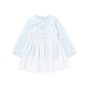メリーゴーランドプリントTシャツ+チュールキャミワンピース(90~130cm)