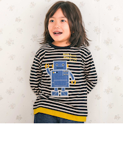 恐竜ロボットモチーフポケット付きTシャツ(80~130cm)