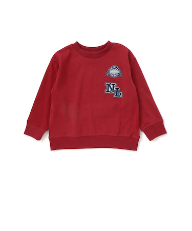 インレイワッペン付きトレーナー(80~130cm)