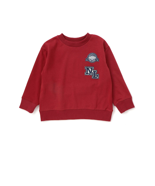 インレイワッペン付きトレーナー(80~130cm)