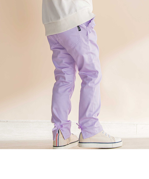 リボン付きストレッチツイルスリムパンツ(80~130cm)