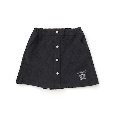 【お揃い】バラ柄切り替えカットキルトキュロット(110~150cm)