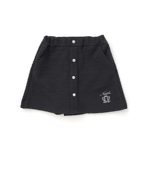 【お揃い】バラ柄切り替えカットキルトキュロット(110~150cm)