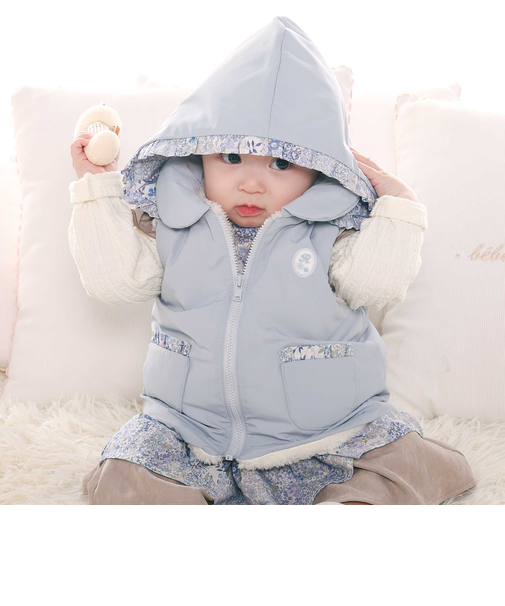 【 撥水加工 】【お揃い】タフタリバティタナローン(Patchwork Classics)ベスト(60~90cm)