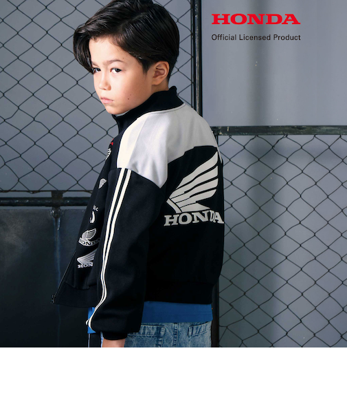 【Hondaｘnexchic】バイカラーポンチトラックジャケット(110~150cm)