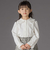 丸襟フリル長袖ブラウス(95~150cm)
