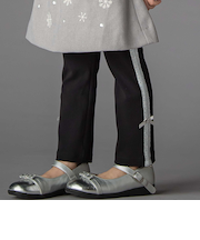 【お揃い】サイドリボンレースリブレギンス(95~150cm)