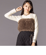 ネックレス付きトップス＆ビスチェセット(130~160cm)