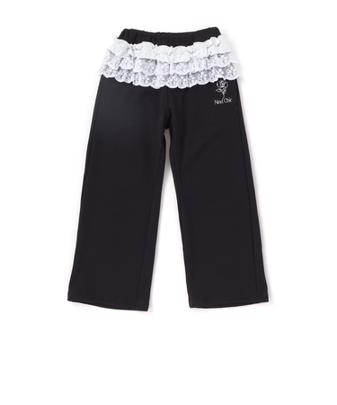 ウエストフリル付き裏毛パンツ(110~150cm)