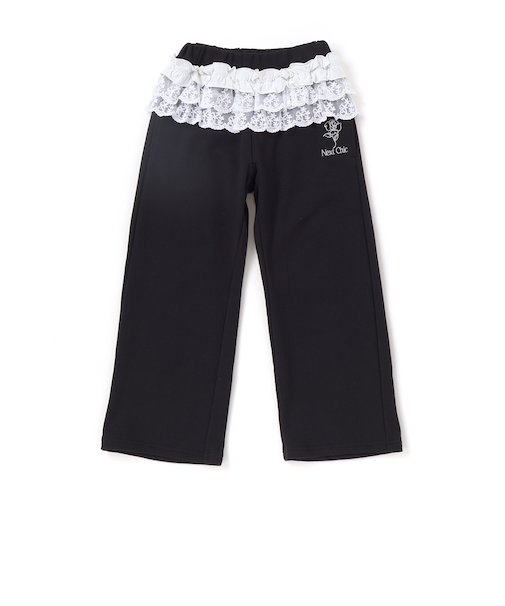 ウエストフリル付き裏毛パンツ(110~150cm)