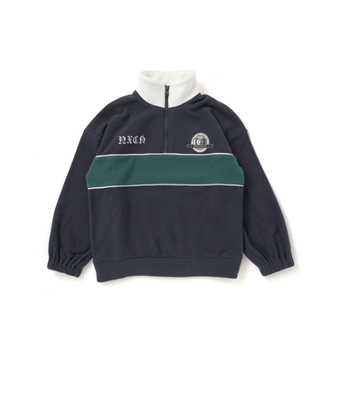 ロゴ刺しゅう切り替えスキッパートレーナー(110~150cm)