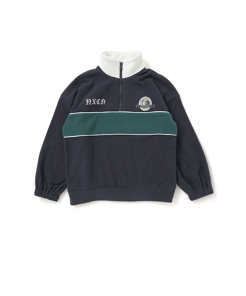 ロゴ刺しゅう切り替えスキッパートレーナー(110~150cm)