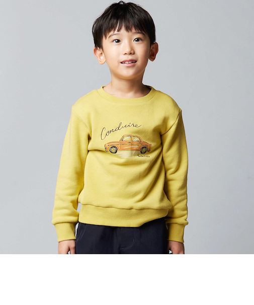 マシュマロウラケ水彩風クラシックカートレーナー(80~150cm)