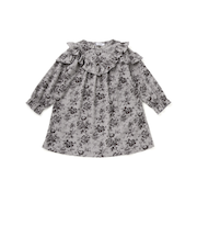 【店舗限定】花柄コールテンフリルワンピース(95~150cm)