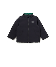 【撥水】リップストップ×タフタリバーシブル中綿ブルゾン(90~150cm)