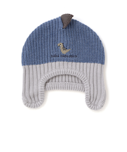 恐竜耳当て付きニット帽(46~48cm)