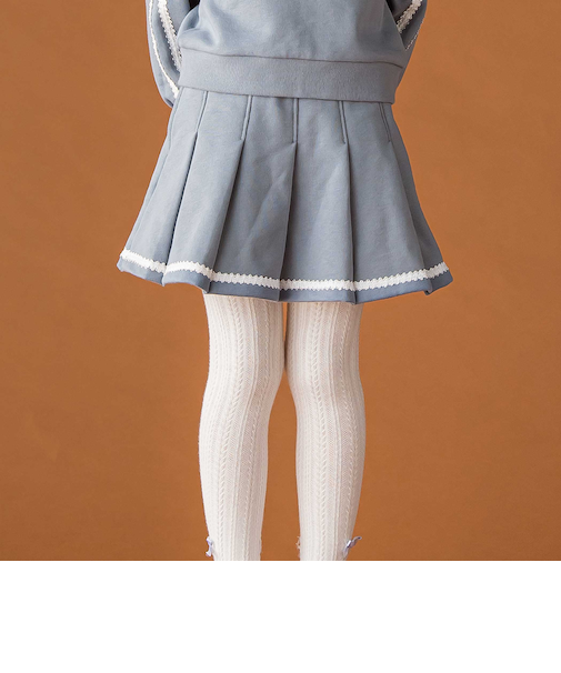 【店舗限定】【お揃い】レーステープポイントタックスカート(100~150cm)