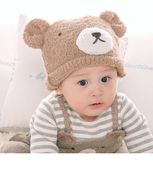 クママシュマロニット帽(44~46cm)